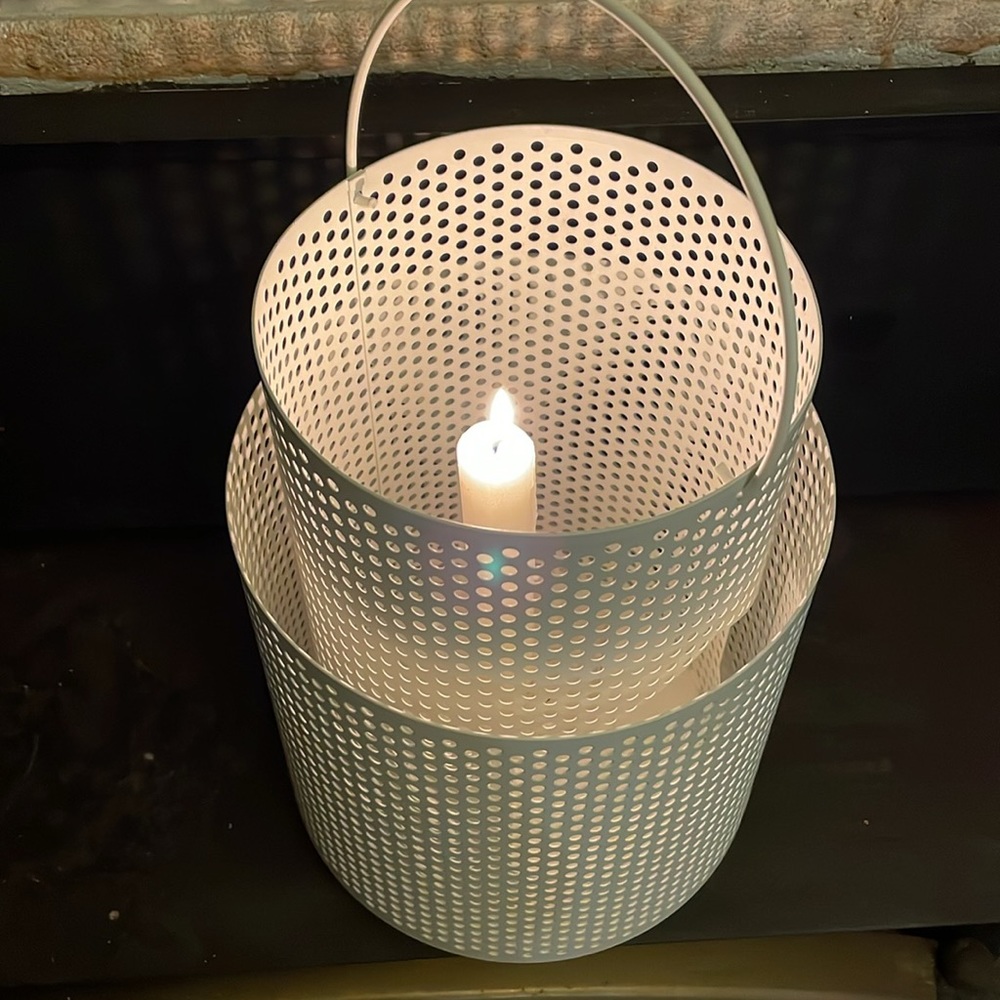 IKEA Metal Luminaria Swedish Candle holder. Casts beautiful light inside…